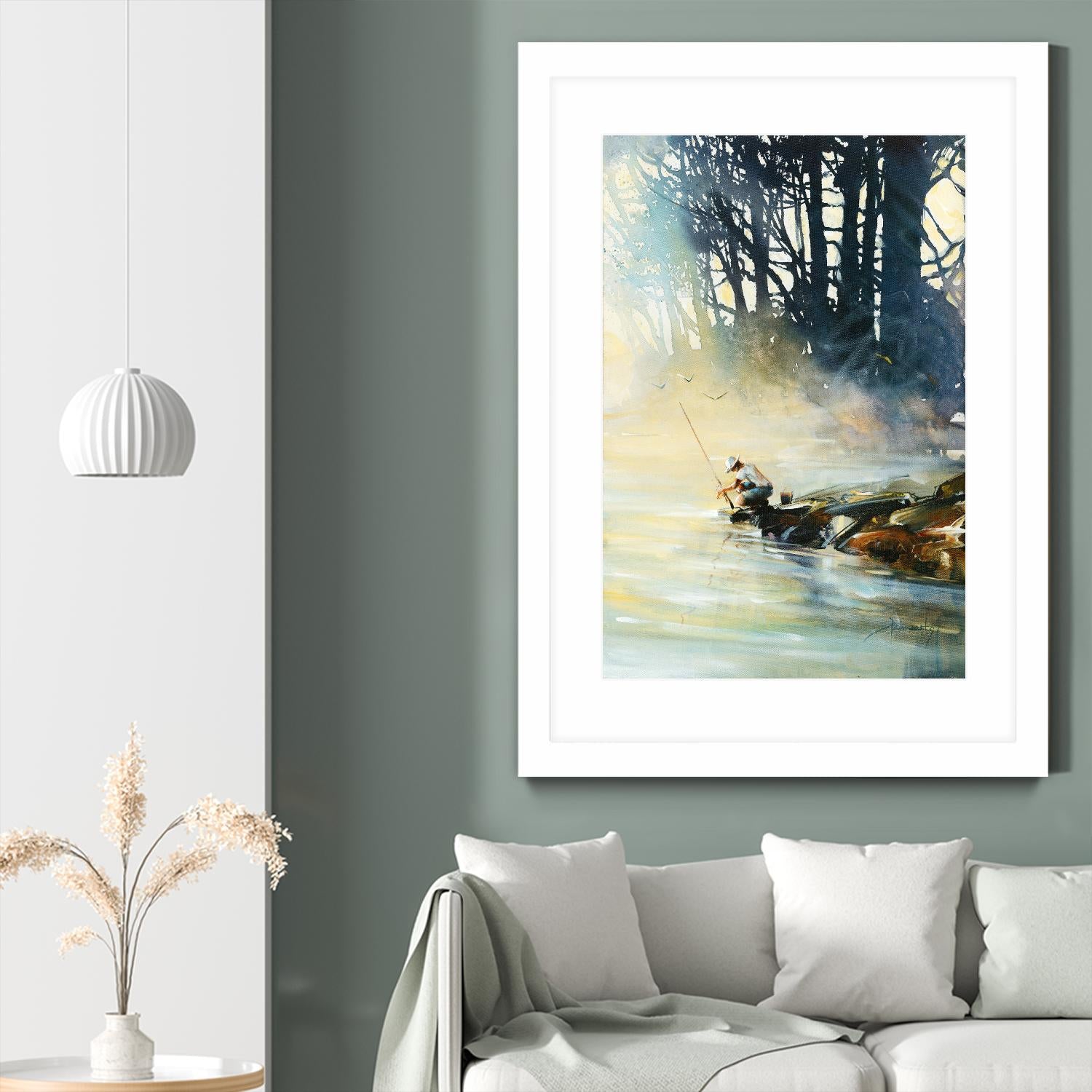 Ensemble by Roland Palmaerts on GIANT ART - blue landscape