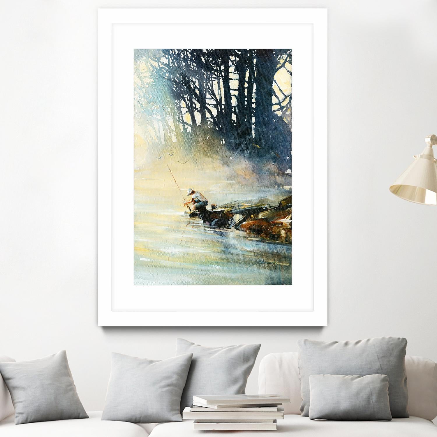 Ensemble by Roland Palmaerts on GIANT ART - blue landscape