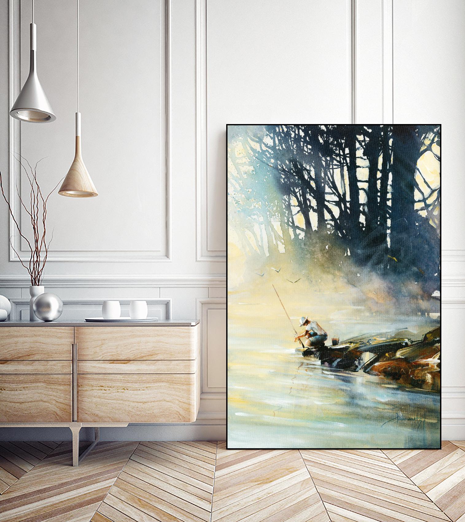 Ensemble by Roland Palmaerts on GIANT ART - blue landscape