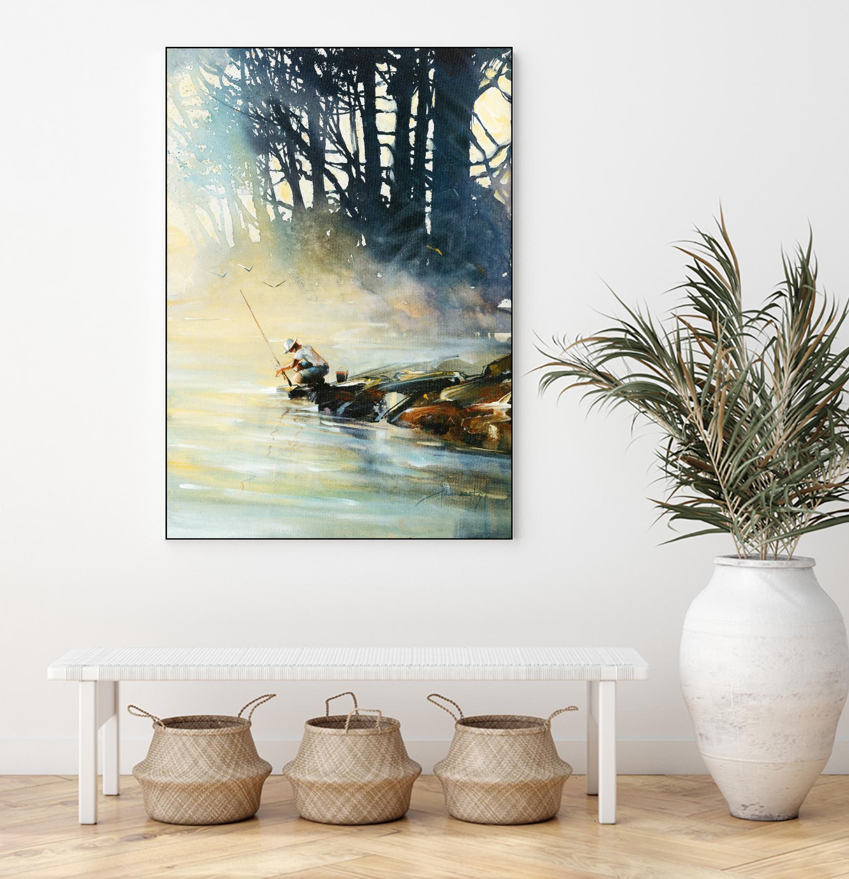 Ensemble by Roland Palmaerts on GIANT ART - blue landscape