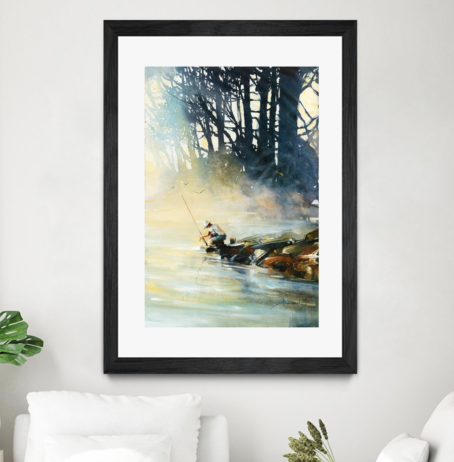 Ensemble by Roland Palmaerts on GIANT ART - blue landscape