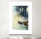 Ensemble by Roland Palmaerts on GIANT ART - blue landscape