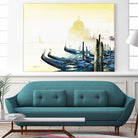 Les bleus attachements by Roland Palmaerts on GIANT ART - blue sea scene