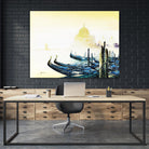 Les bleus attachements by Roland Palmaerts on GIANT ART - blue sea scene