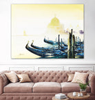 Les bleus attachements by Roland Palmaerts on GIANT ART - blue sea scene