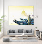 Les bleus attachements by Roland Palmaerts on GIANT ART - blue sea scene