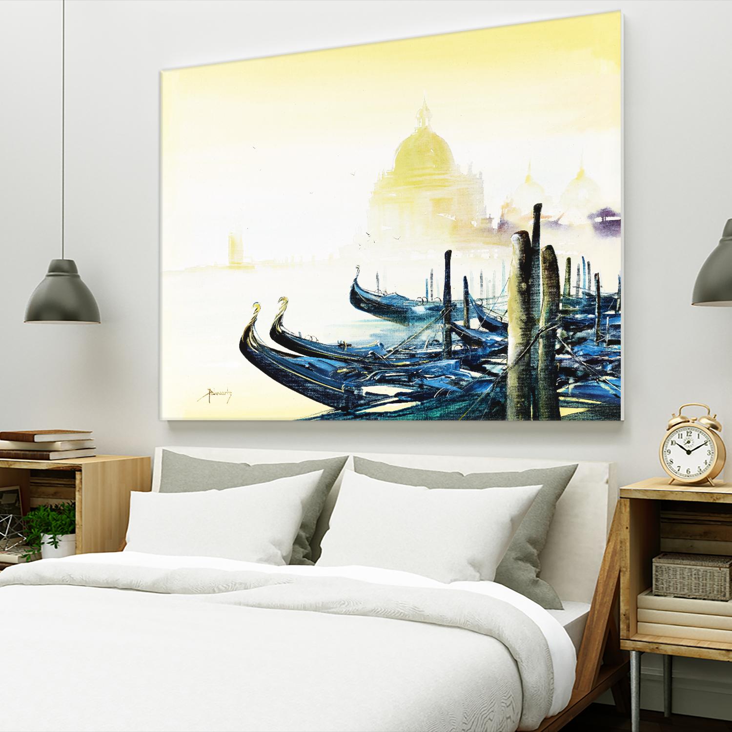 Les bleus attachements by Roland Palmaerts on GIANT ART - blue sea scene