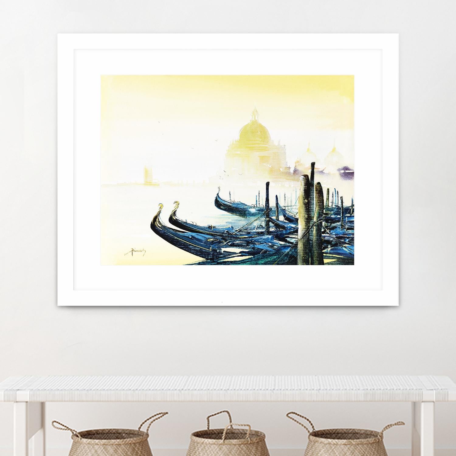 Les bleus attachements by Roland Palmaerts on GIANT ART - blue sea scene