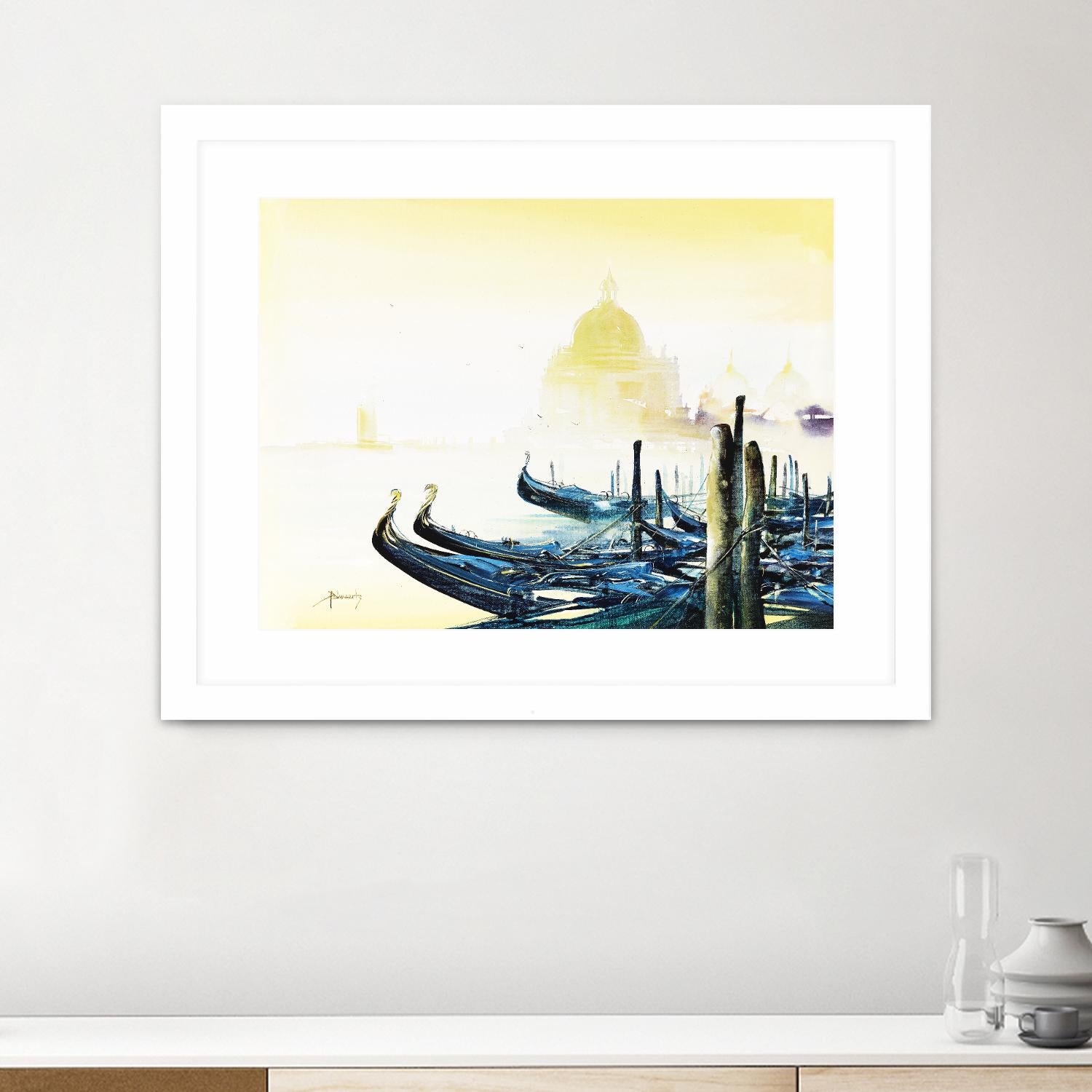 Les bleus attachements by Roland Palmaerts on GIANT ART - blue sea scene