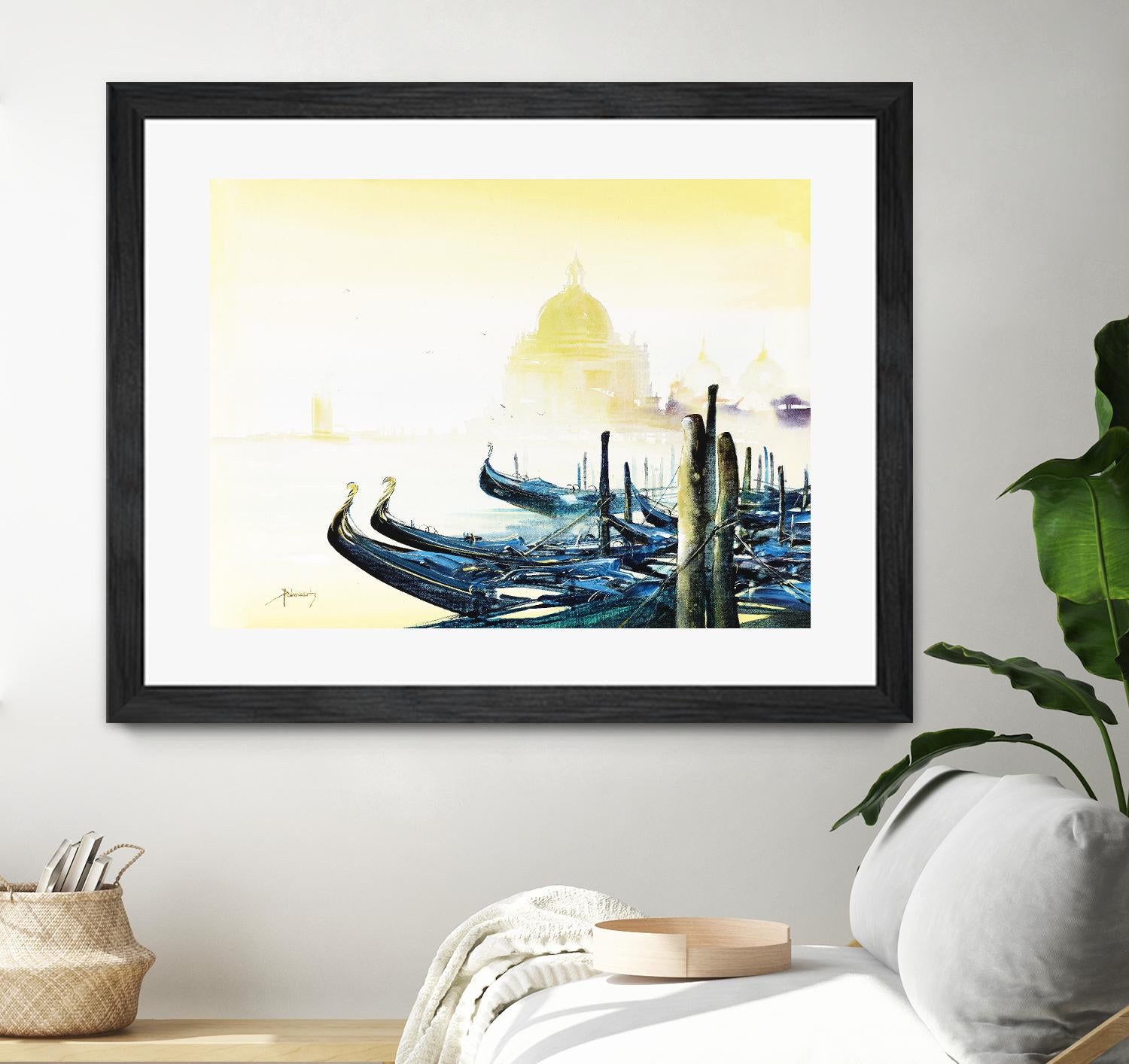 Les bleus attachements by Roland Palmaerts on GIANT ART - blue sea scene