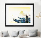 Les bleus attachements by Roland Palmaerts on GIANT ART - blue sea scene