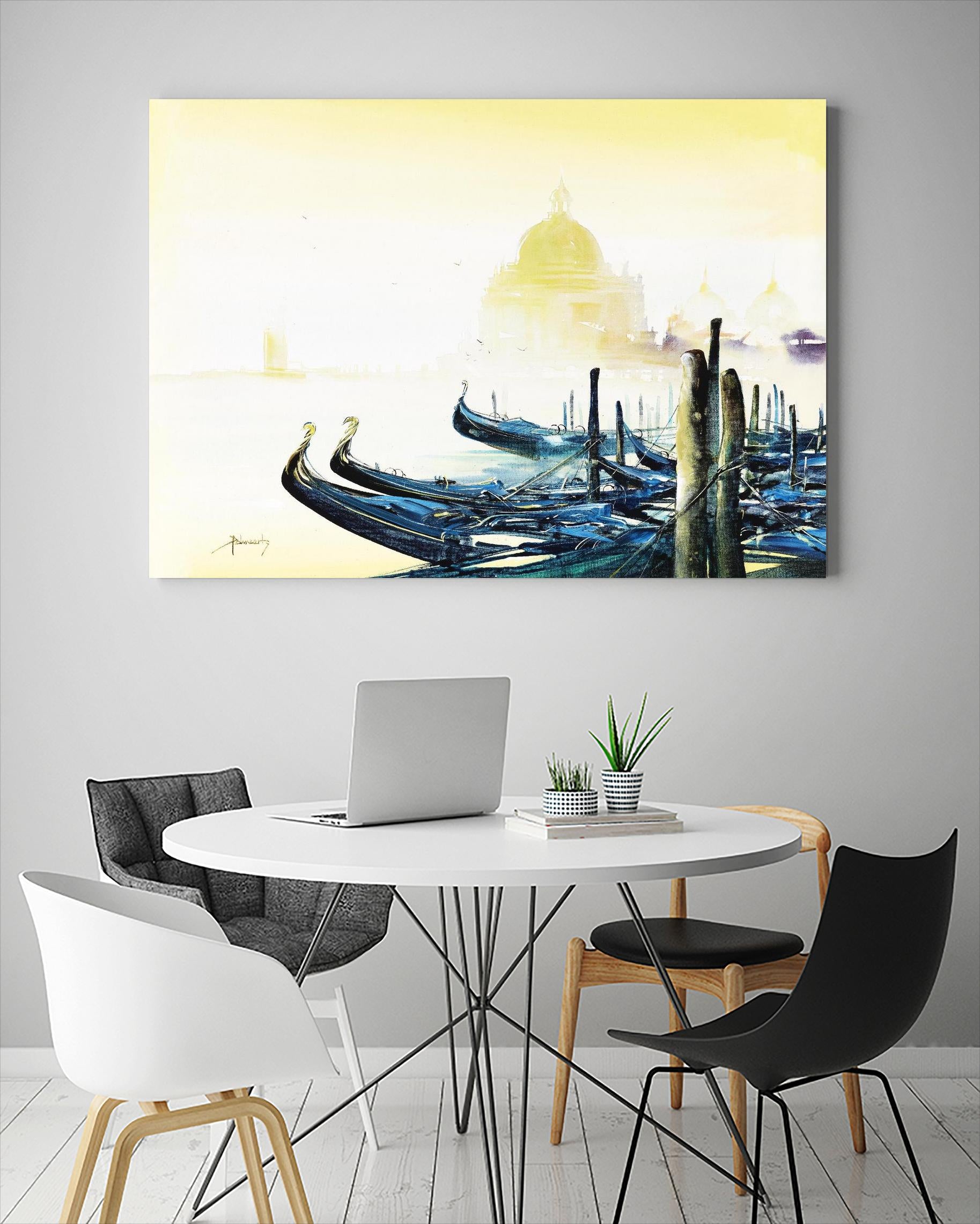 Les bleus attachements by Roland Palmaerts on GIANT ART - blue sea scene