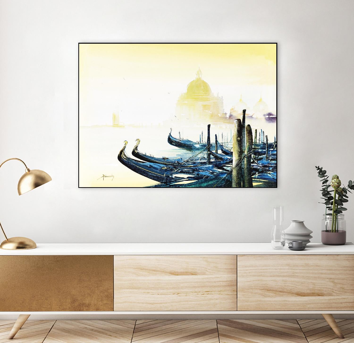 Les bleus attachements by Roland Palmaerts on GIANT ART - blue sea scene