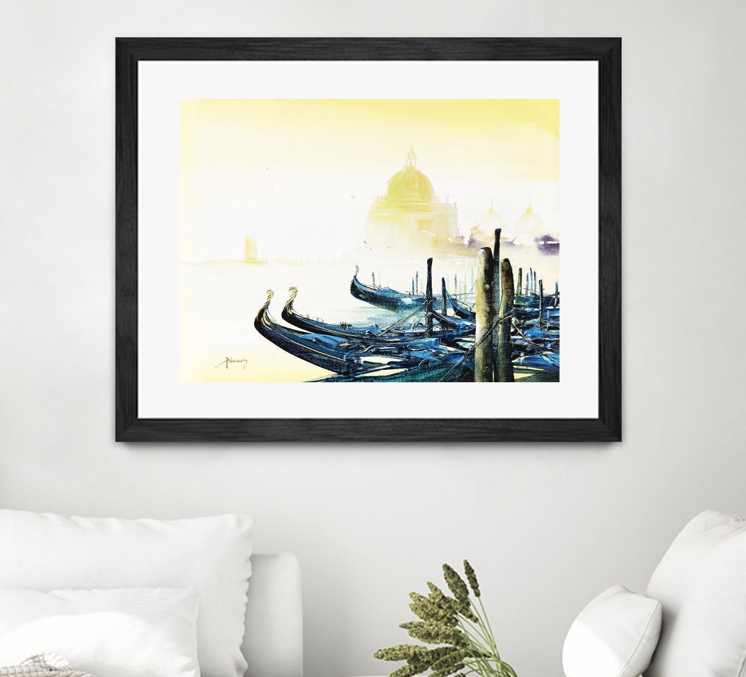 Les bleus attachements by Roland Palmaerts on GIANT ART - blue sea scene