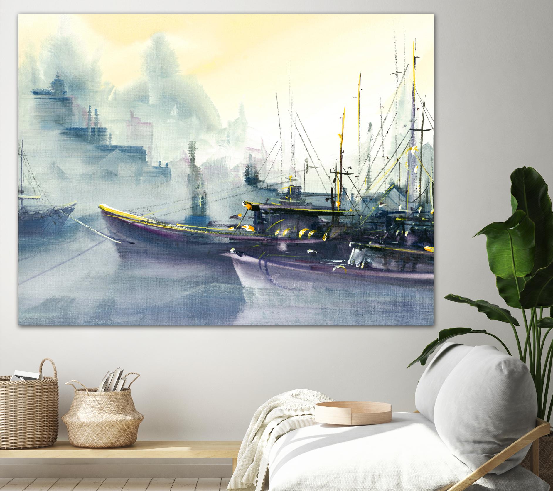 Presage by Roland Palmaerts on GIANT ART - grey sea scene