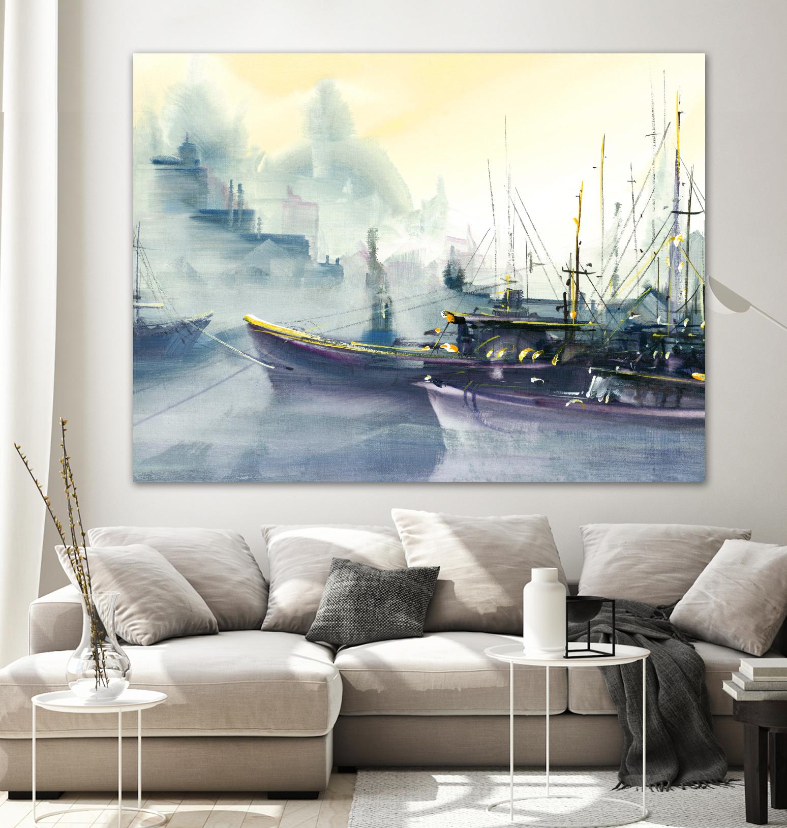 Presage by Roland Palmaerts on GIANT ART - grey sea scene