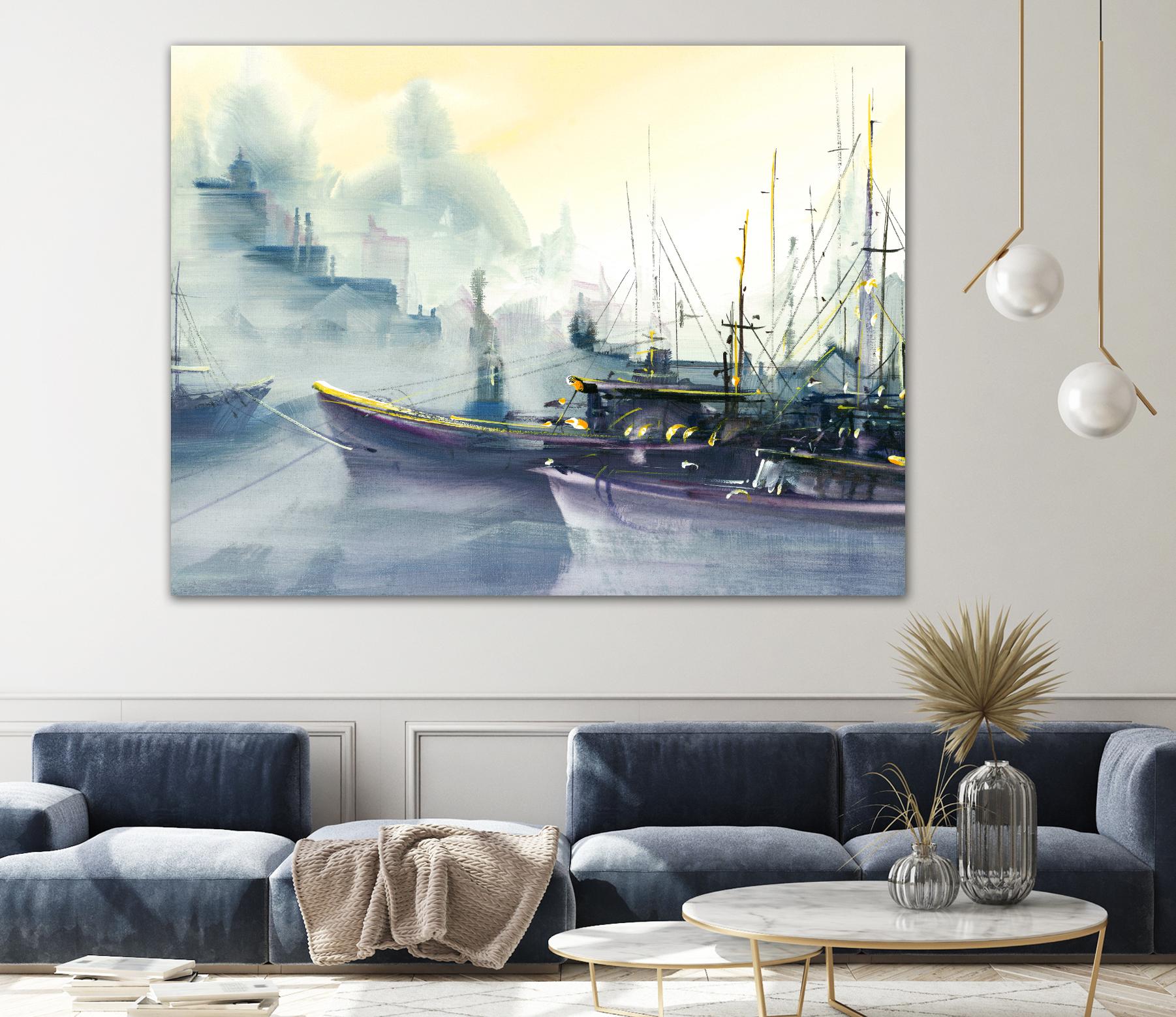 Presage by Roland Palmaerts on GIANT ART - grey sea scene