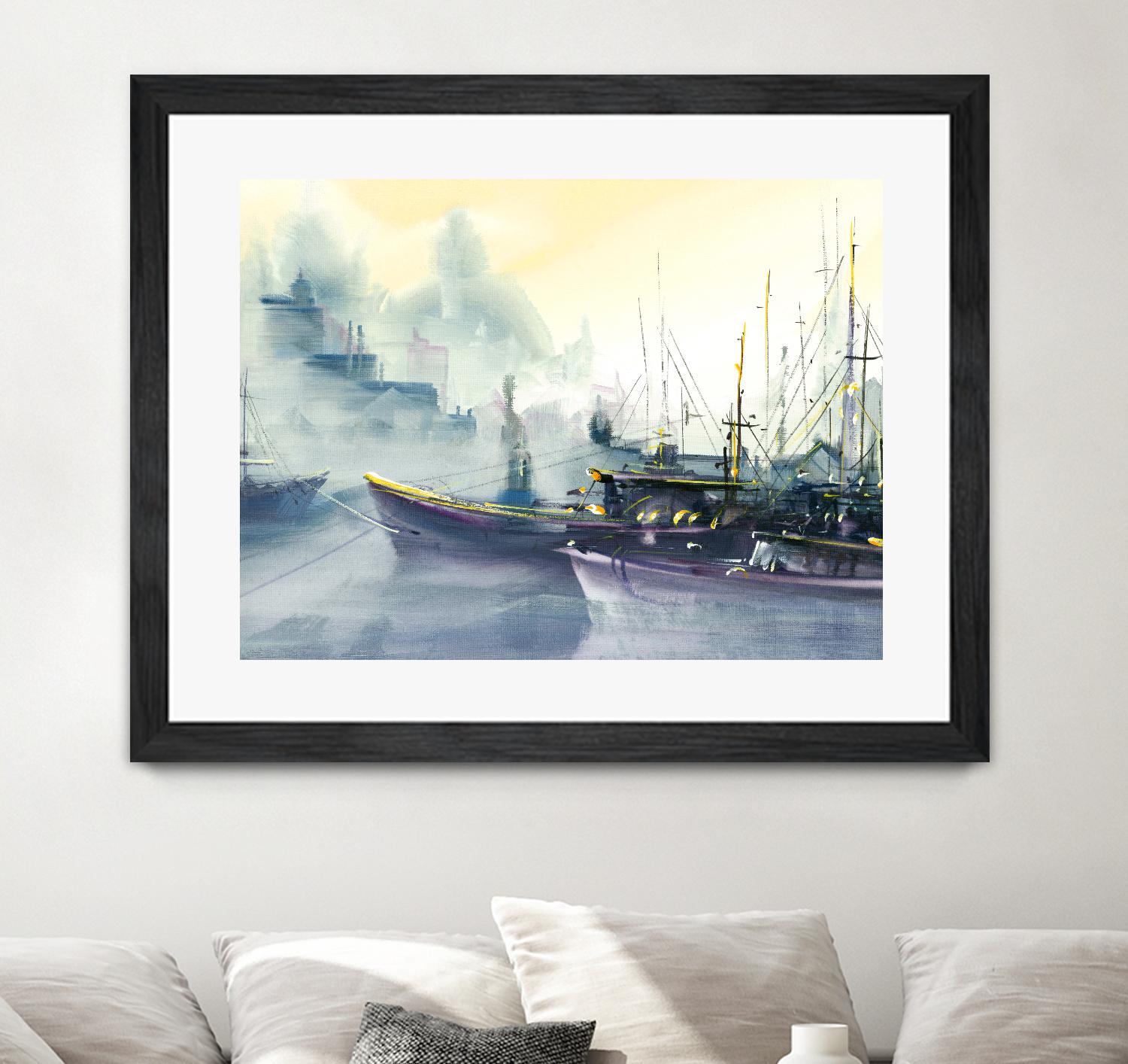 Presage by Roland Palmaerts on GIANT ART - grey sea scene