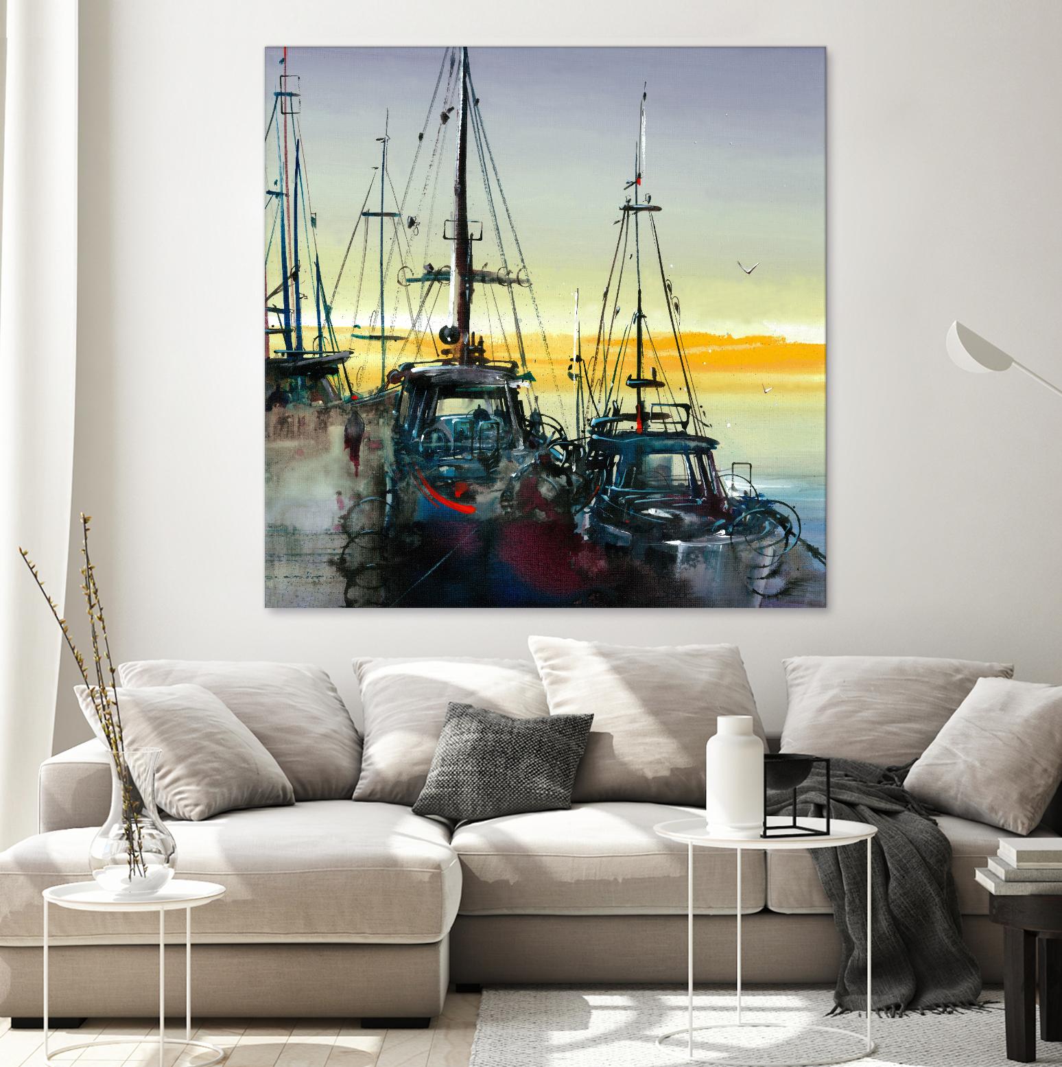 Ensemble by Roland Palmaerts on GIANT ART - blue sea scene