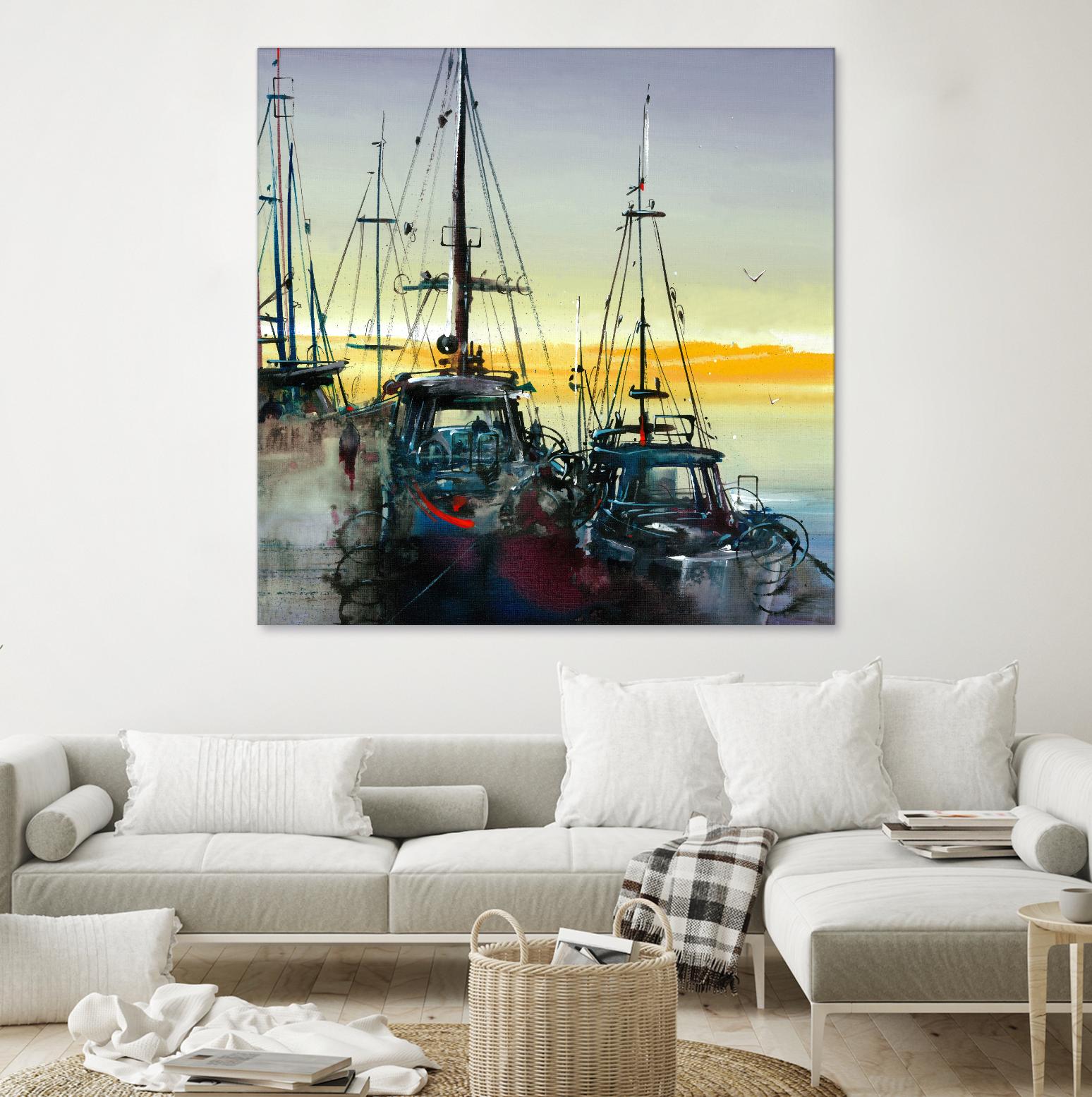 Ensemble by Roland Palmaerts on GIANT ART - blue sea scene