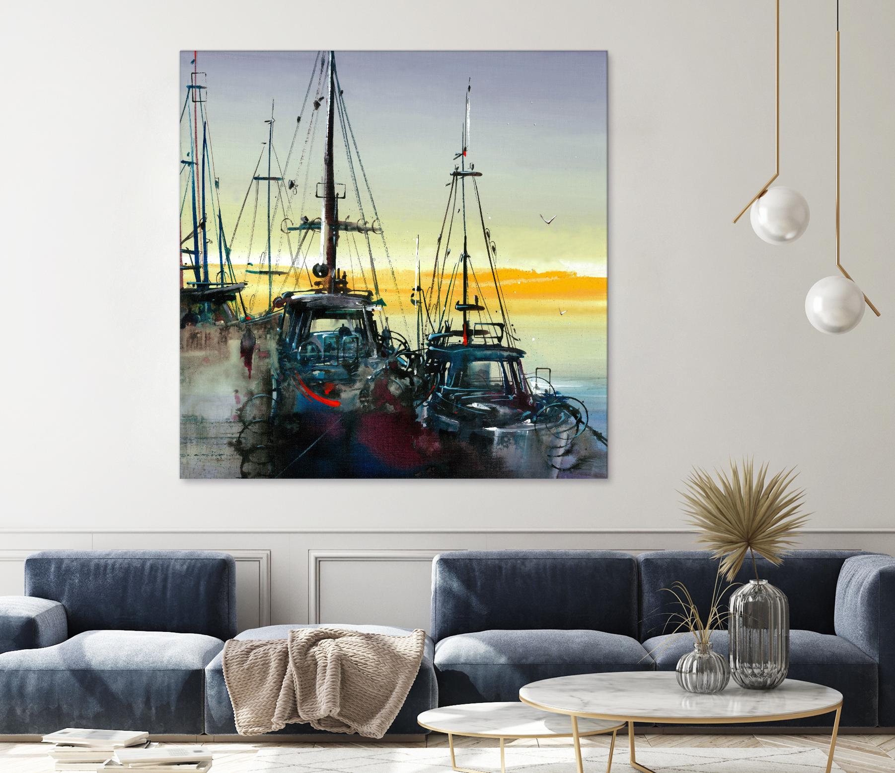 Ensemble by Roland Palmaerts on GIANT ART - blue sea scene