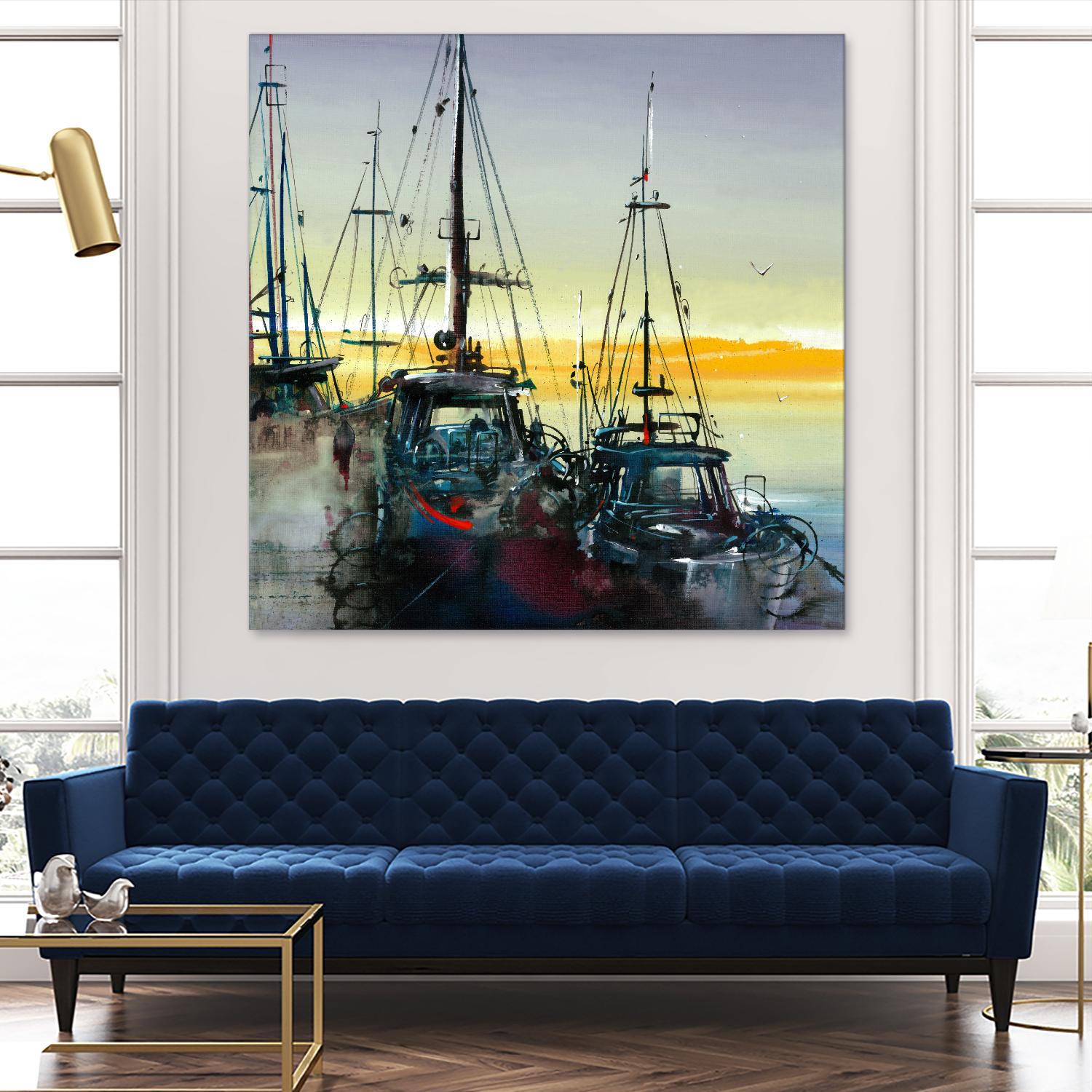 Ensemble by Roland Palmaerts on GIANT ART - blue sea scene