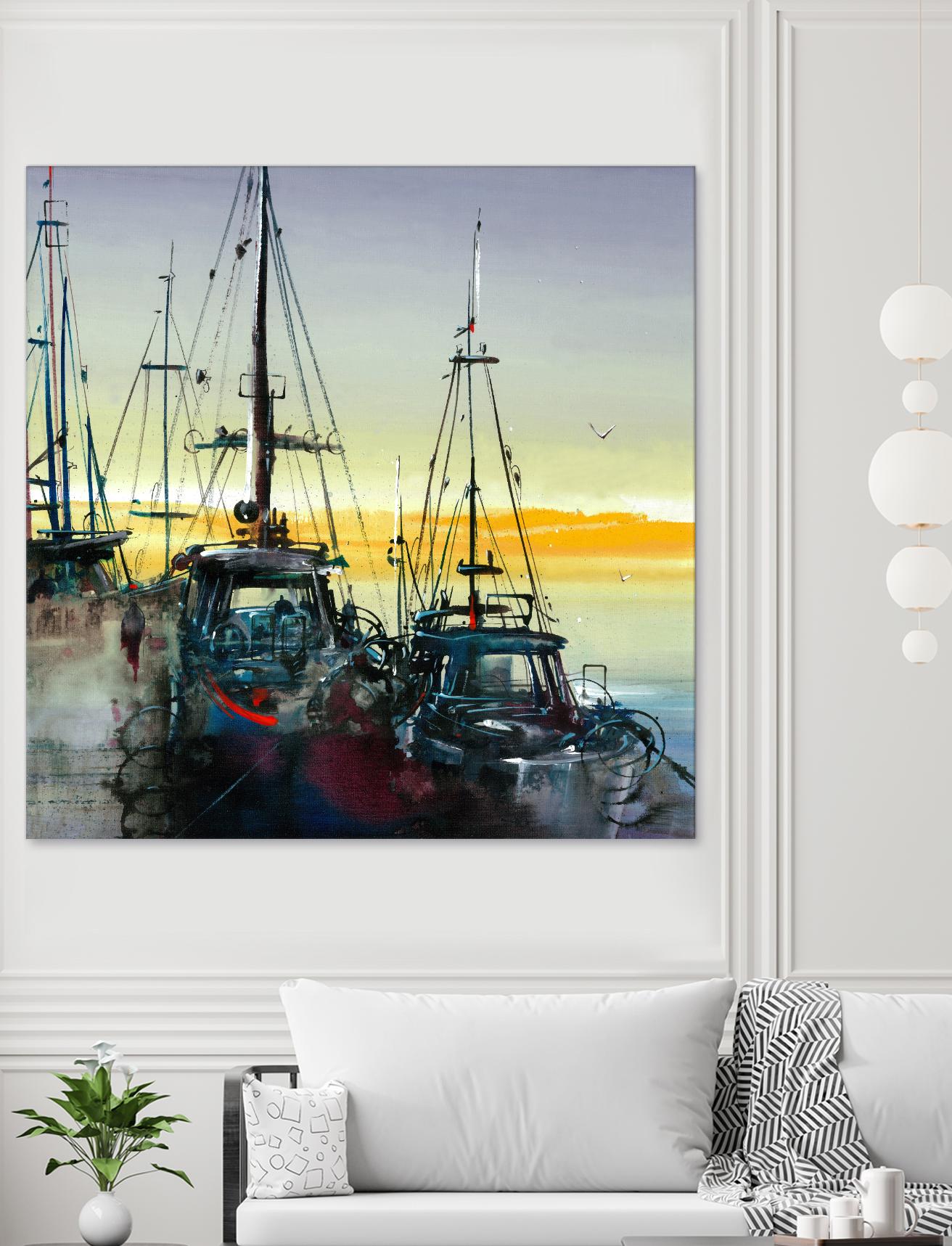 Ensemble by Roland Palmaerts on GIANT ART - blue sea scene