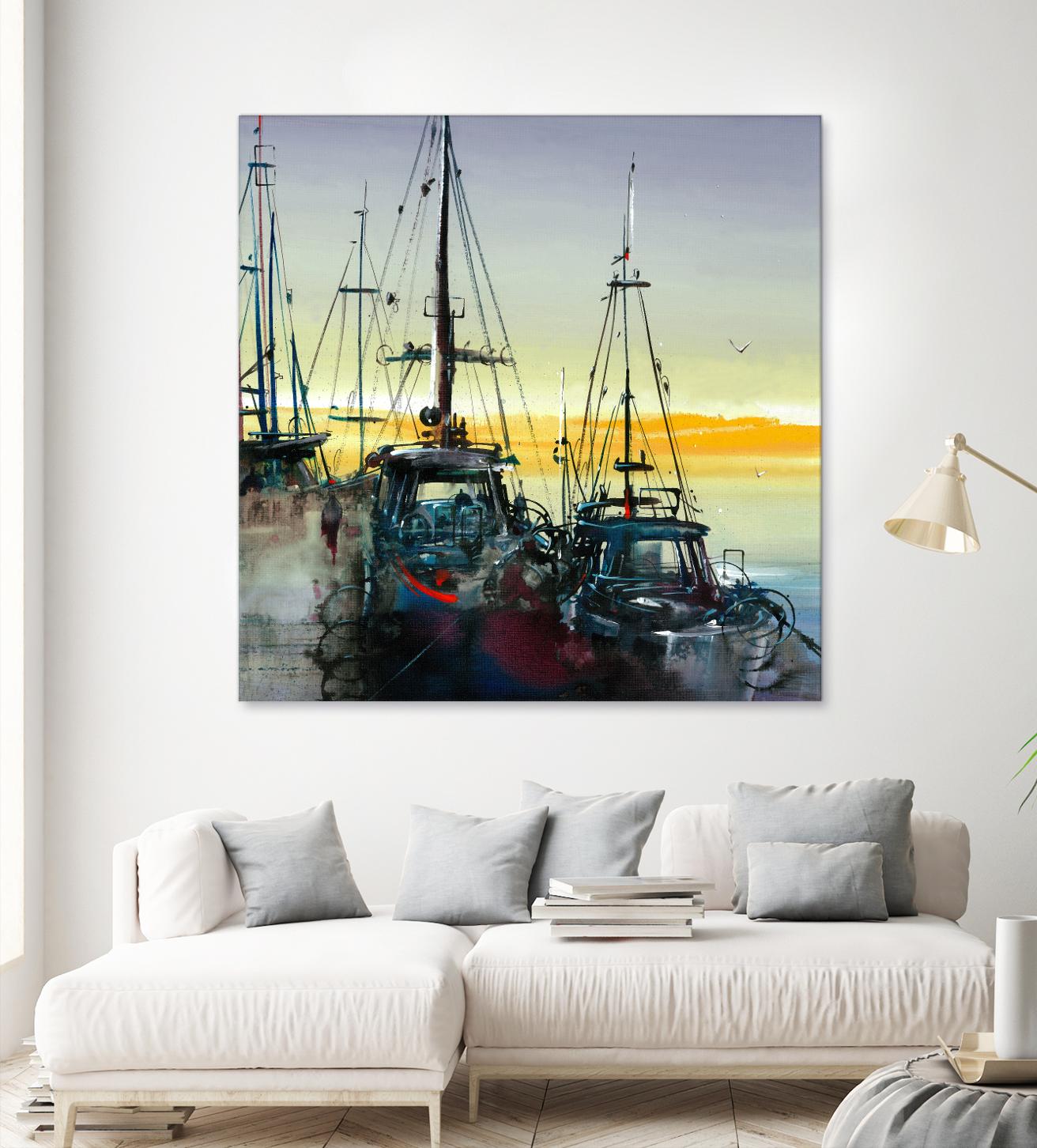 Ensemble by Roland Palmaerts on GIANT ART - blue sea scene