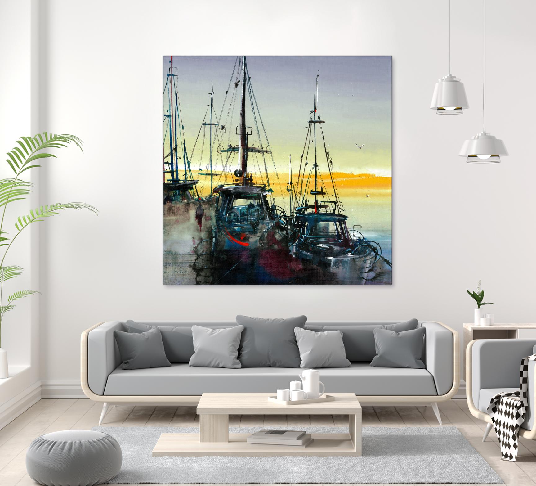 Ensemble by Roland Palmaerts on GIANT ART - blue sea scene