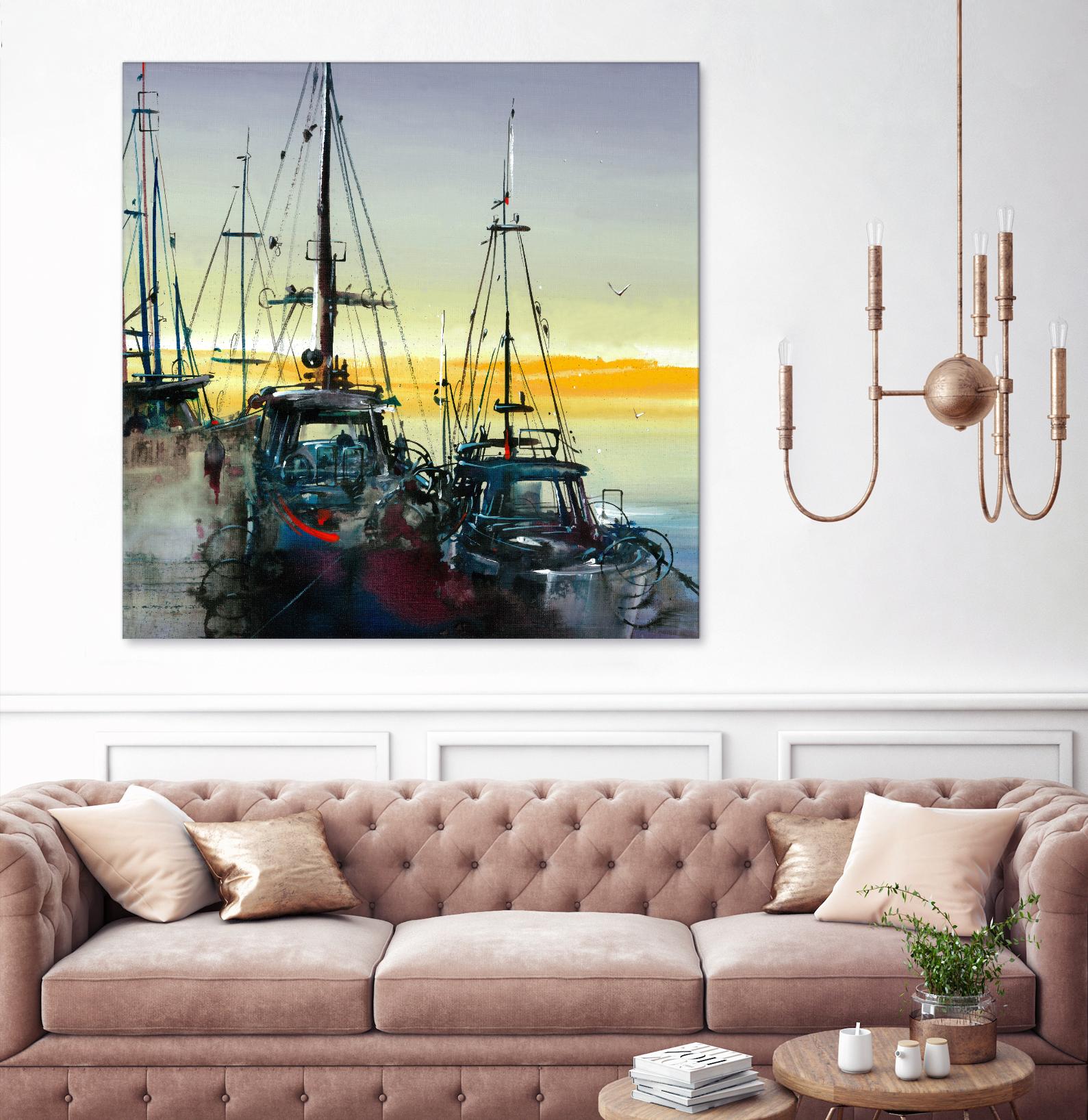 Ensemble by Roland Palmaerts on GIANT ART - blue sea scene