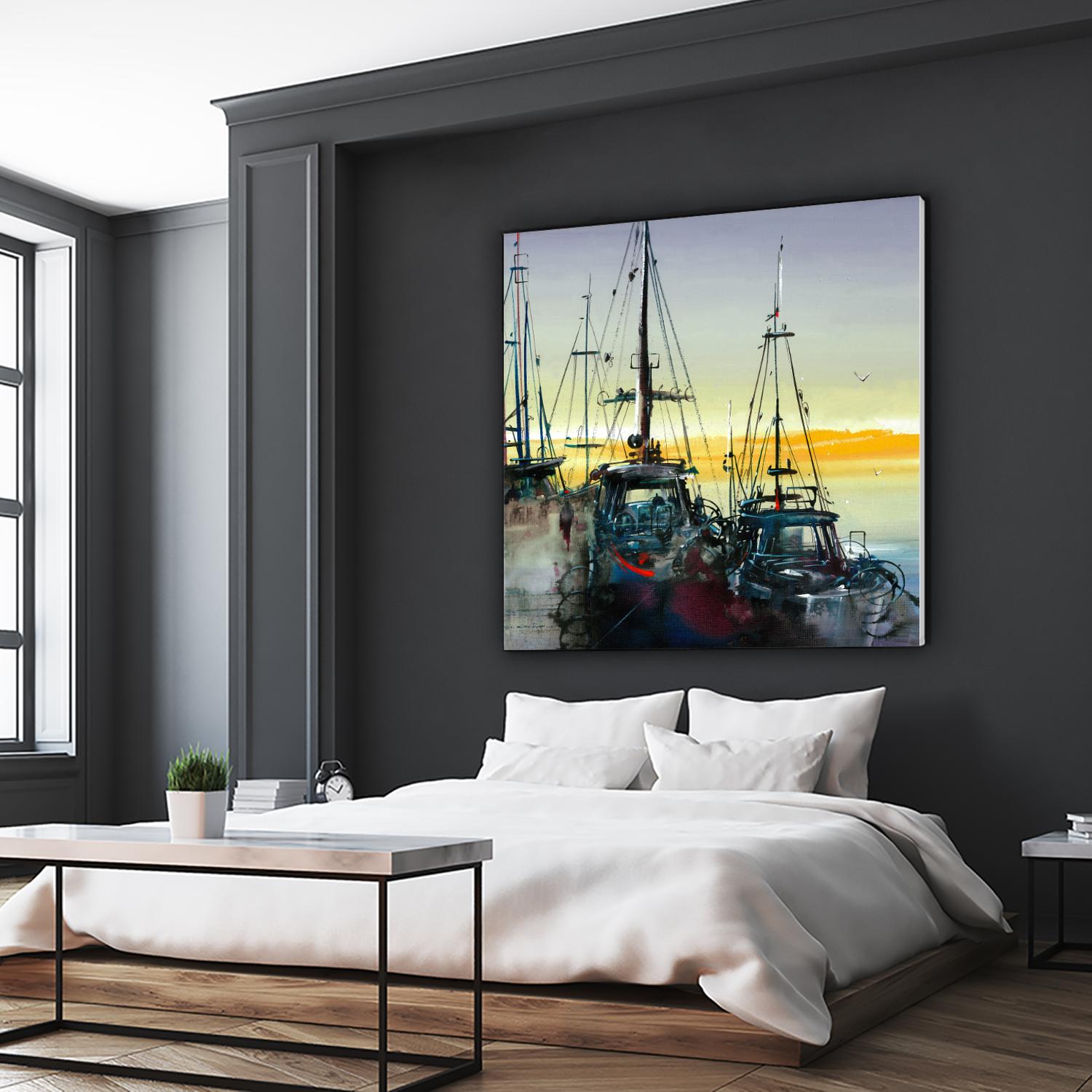 Ensemble by Roland Palmaerts on GIANT ART - blue sea scene