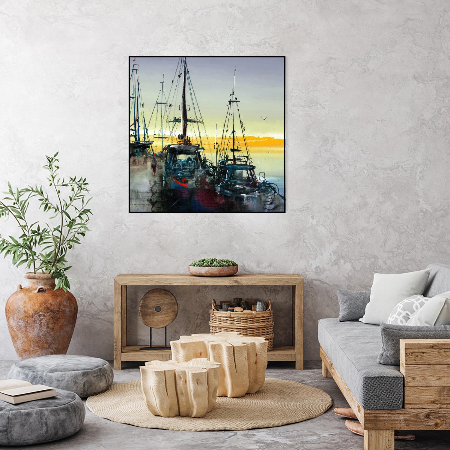 Ensemble by Roland Palmaerts on GIANT ART - blue sea scene