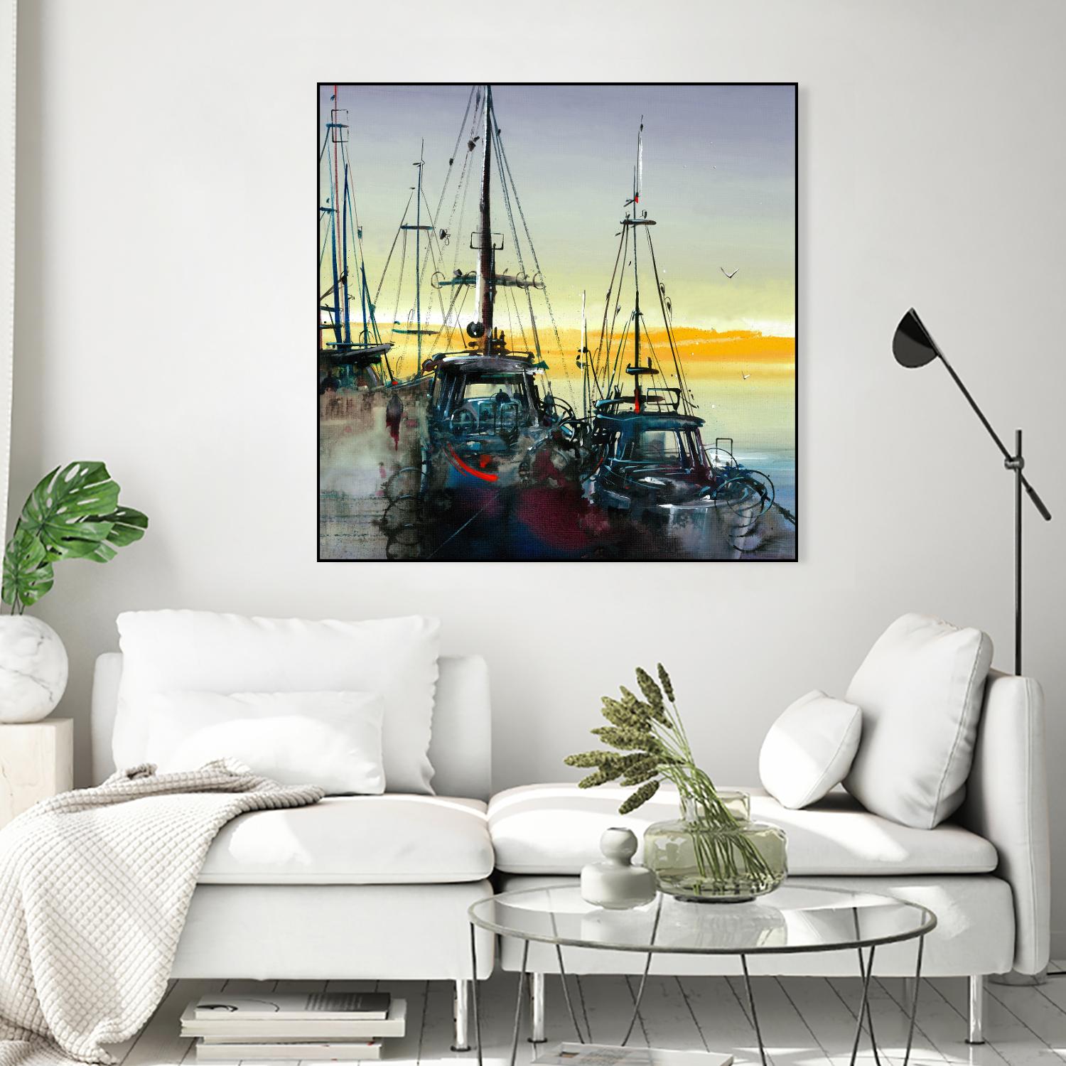 Ensemble by Roland Palmaerts on GIANT ART - blue sea scene