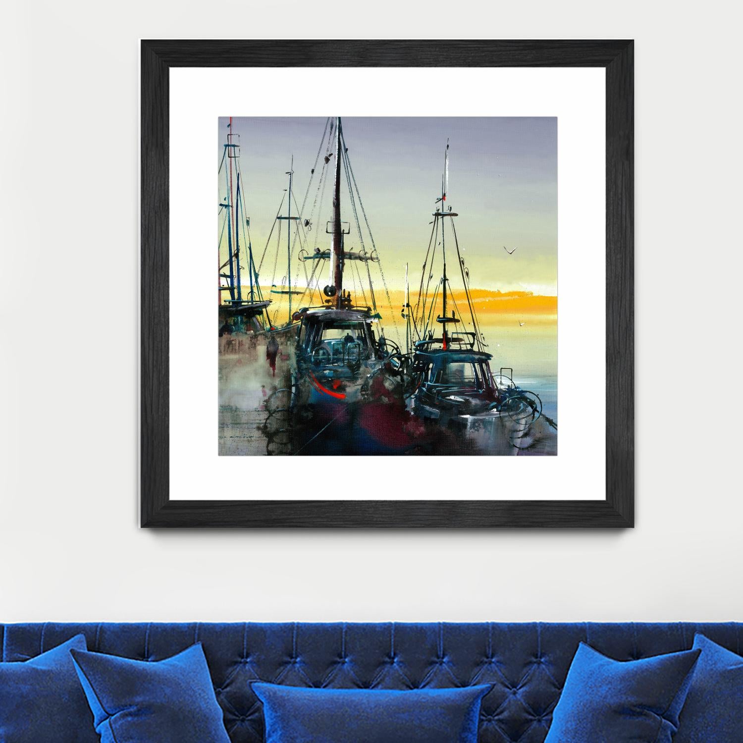 Ensemble by Roland Palmaerts on GIANT ART - blue sea scene