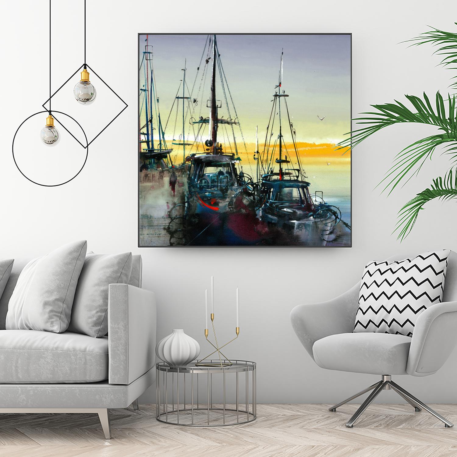 Ensemble by Roland Palmaerts on GIANT ART - blue sea scene