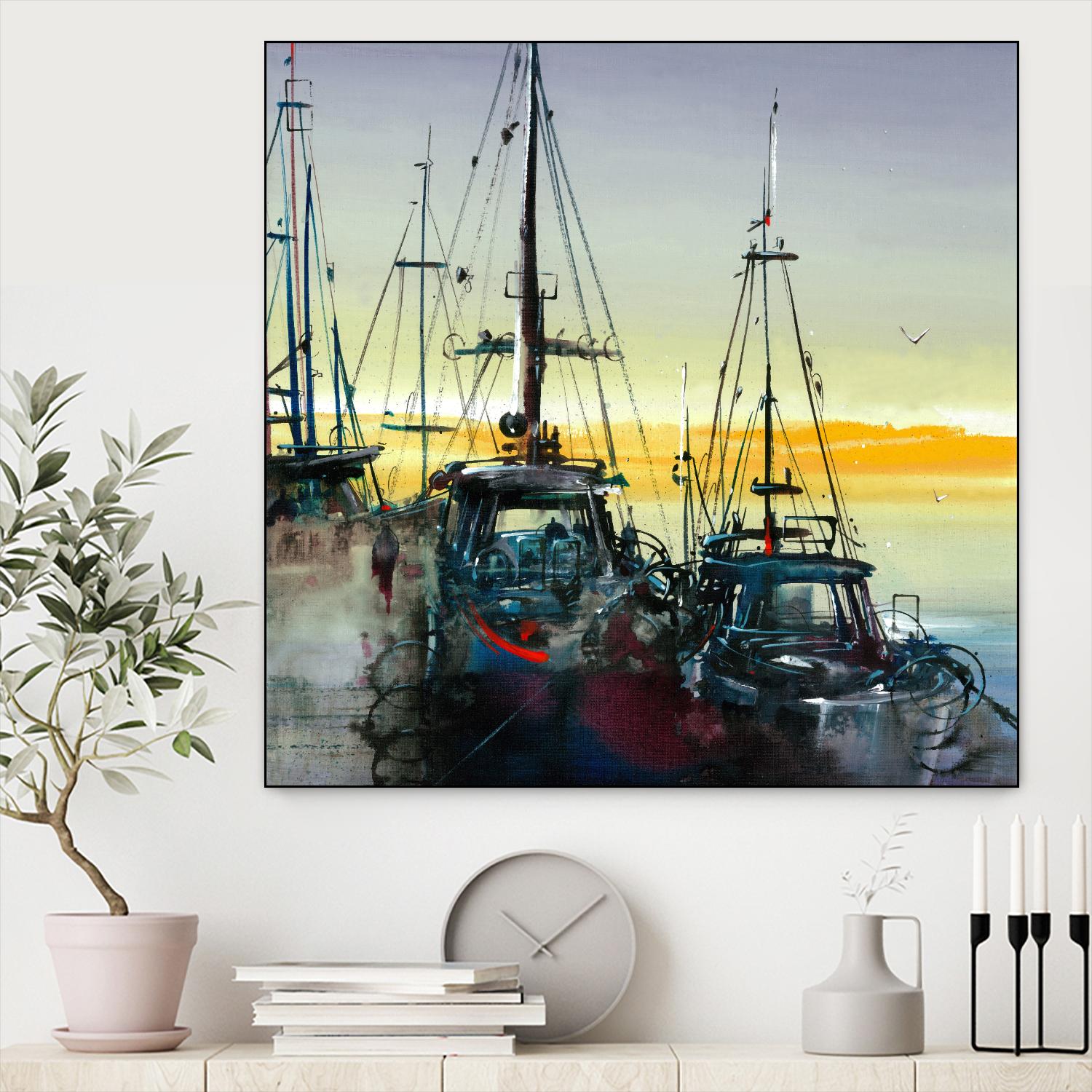 Ensemble by Roland Palmaerts on GIANT ART - blue sea scene