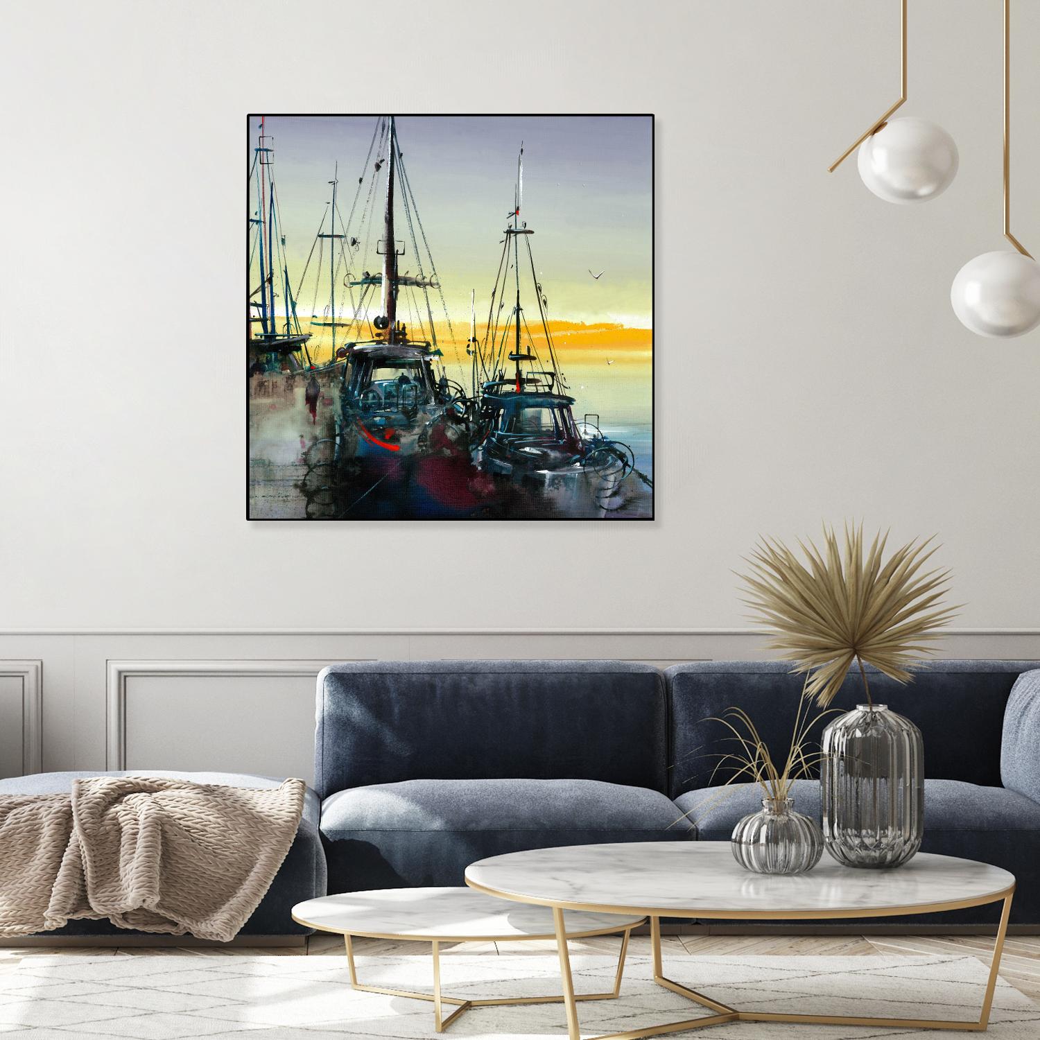 Ensemble by Roland Palmaerts on GIANT ART - blue sea scene