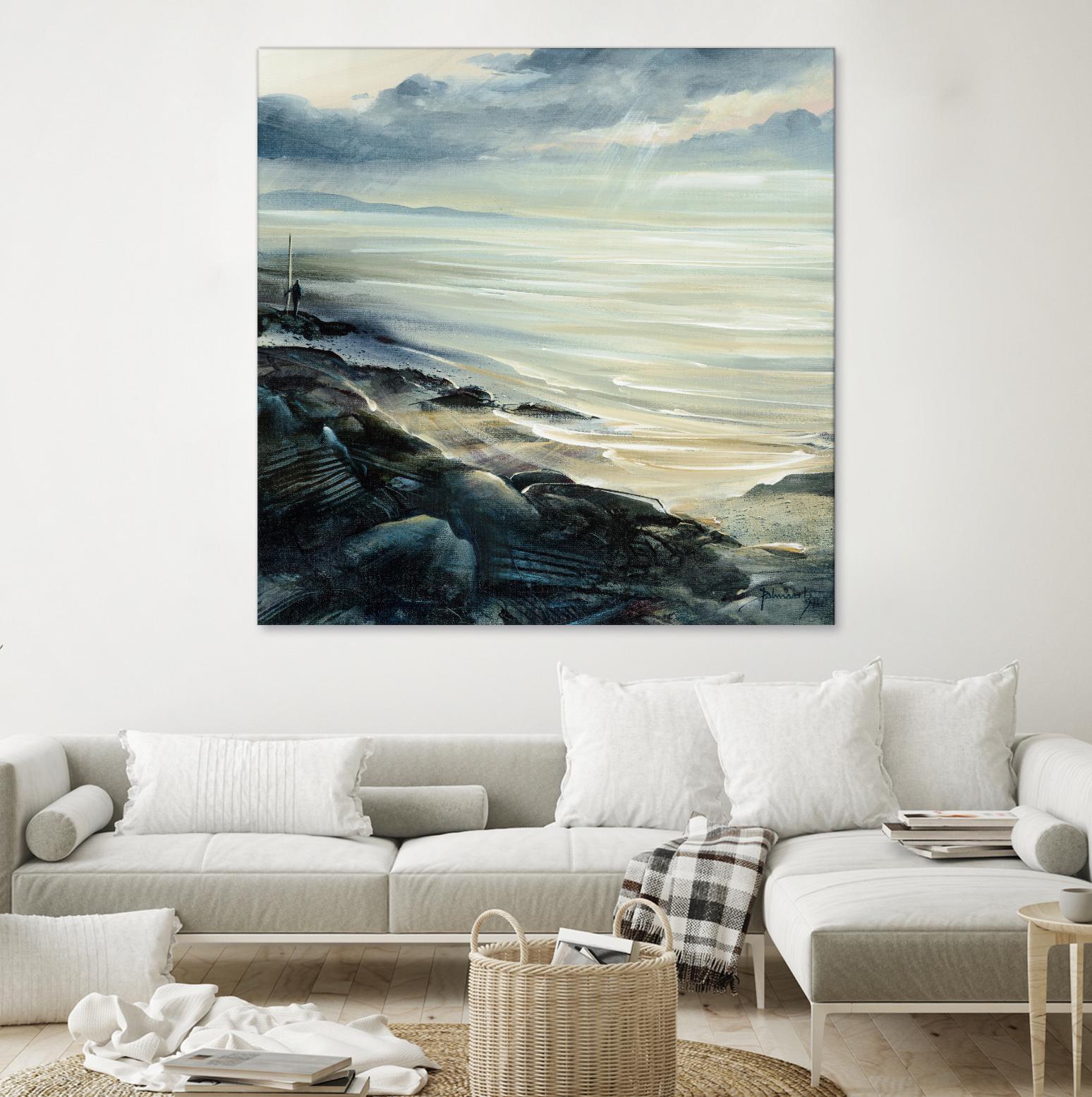 Reflexion by Roland Palmaerts on GIANT ART - grey sea scene