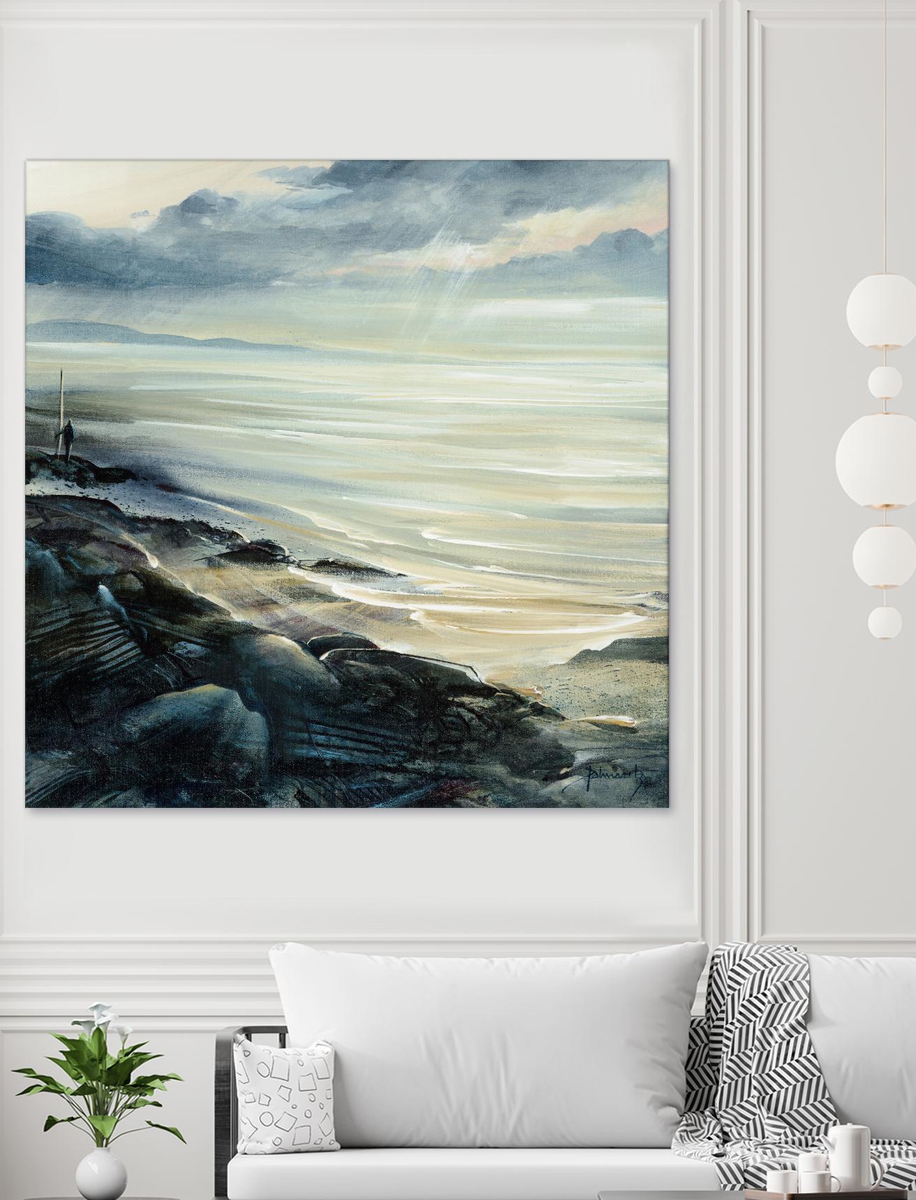 Reflexion by Roland Palmaerts on GIANT ART - grey sea scene