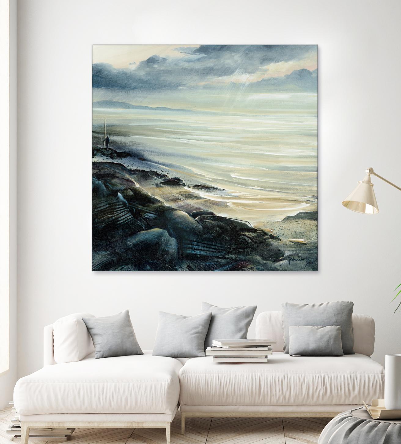 Reflexion by Roland Palmaerts on GIANT ART - grey sea scene