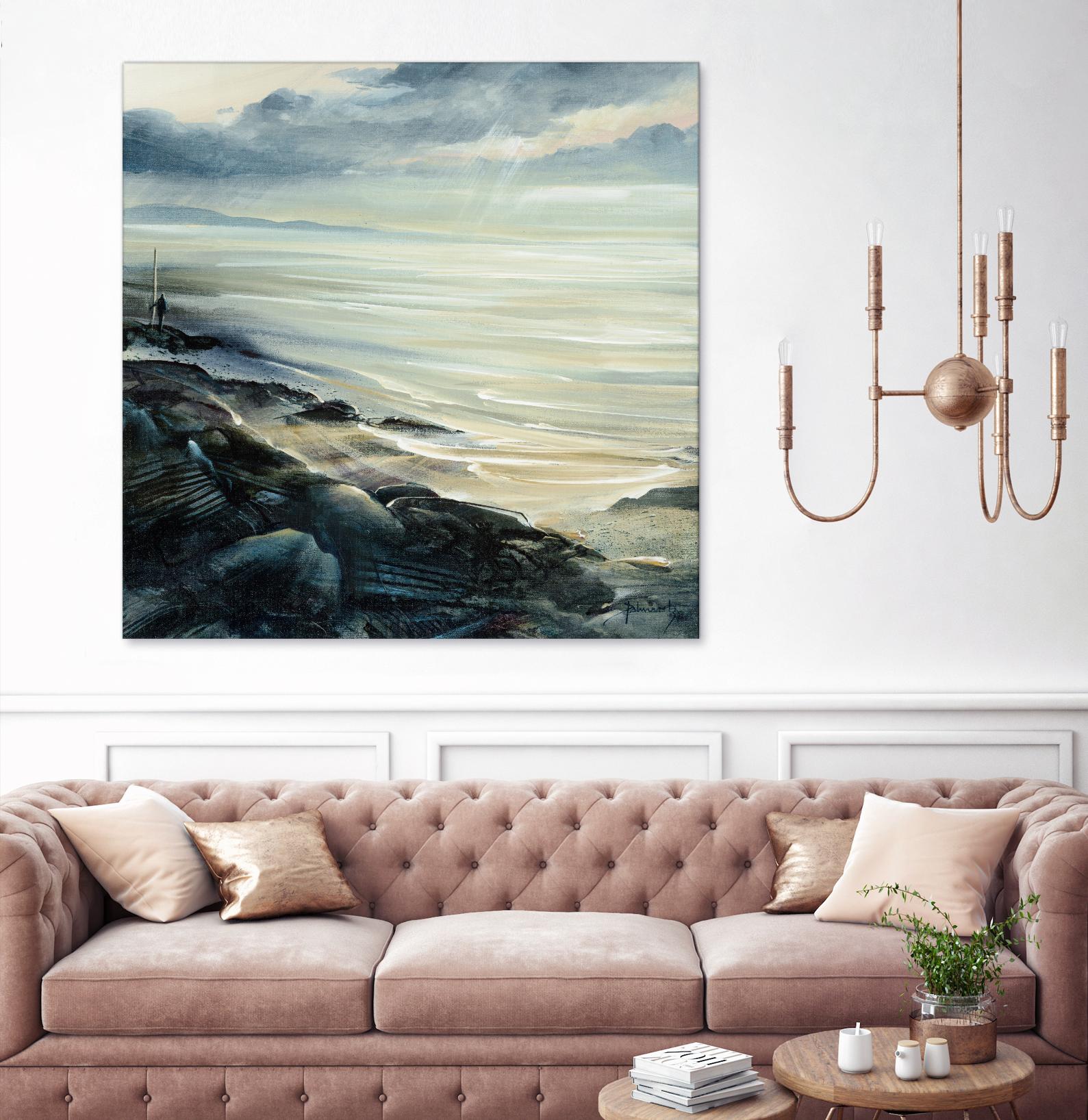 Reflexion by Roland Palmaerts on GIANT ART - grey sea scene