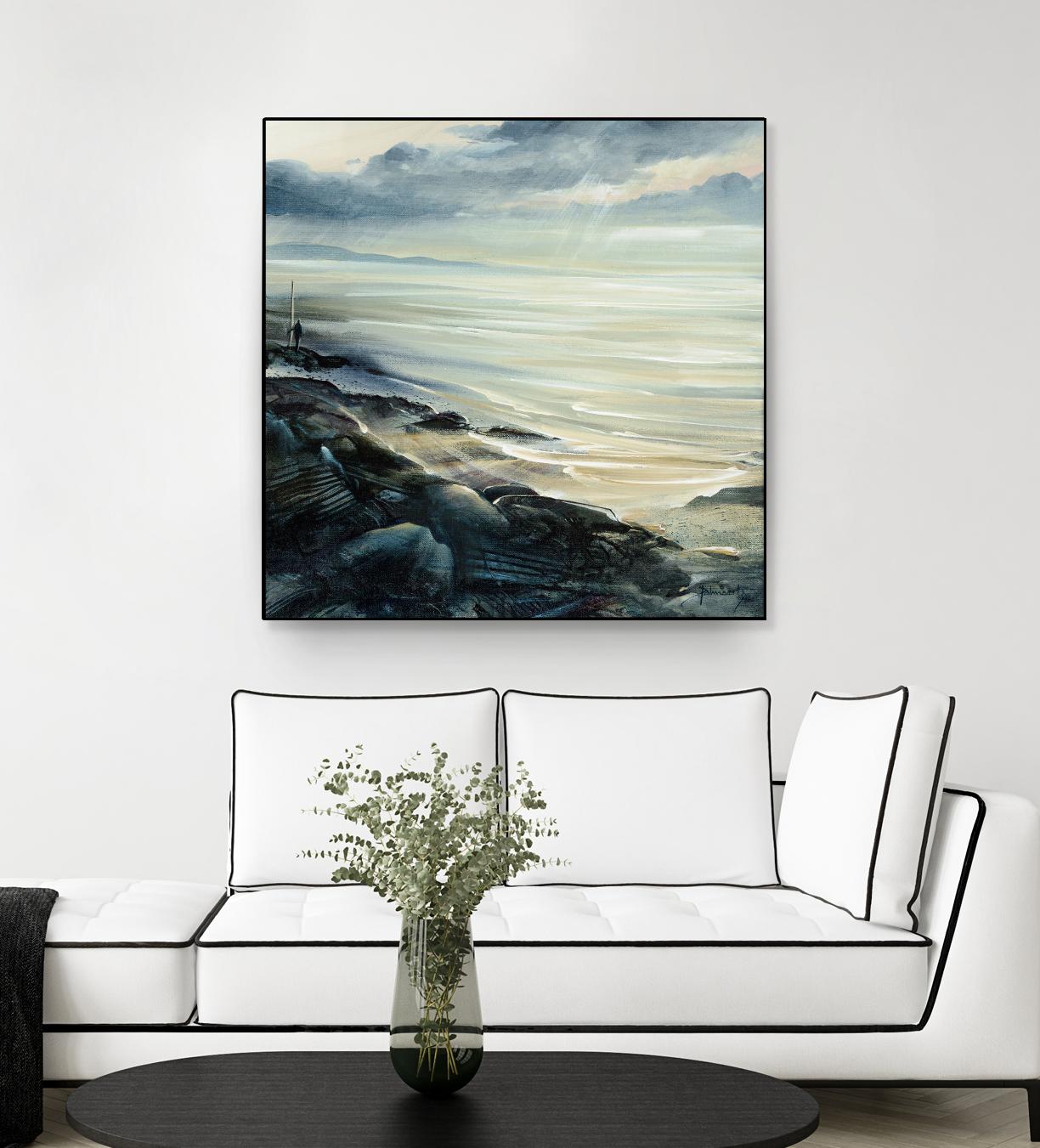 Reflexion by Roland Palmaerts on GIANT ART - grey sea scene