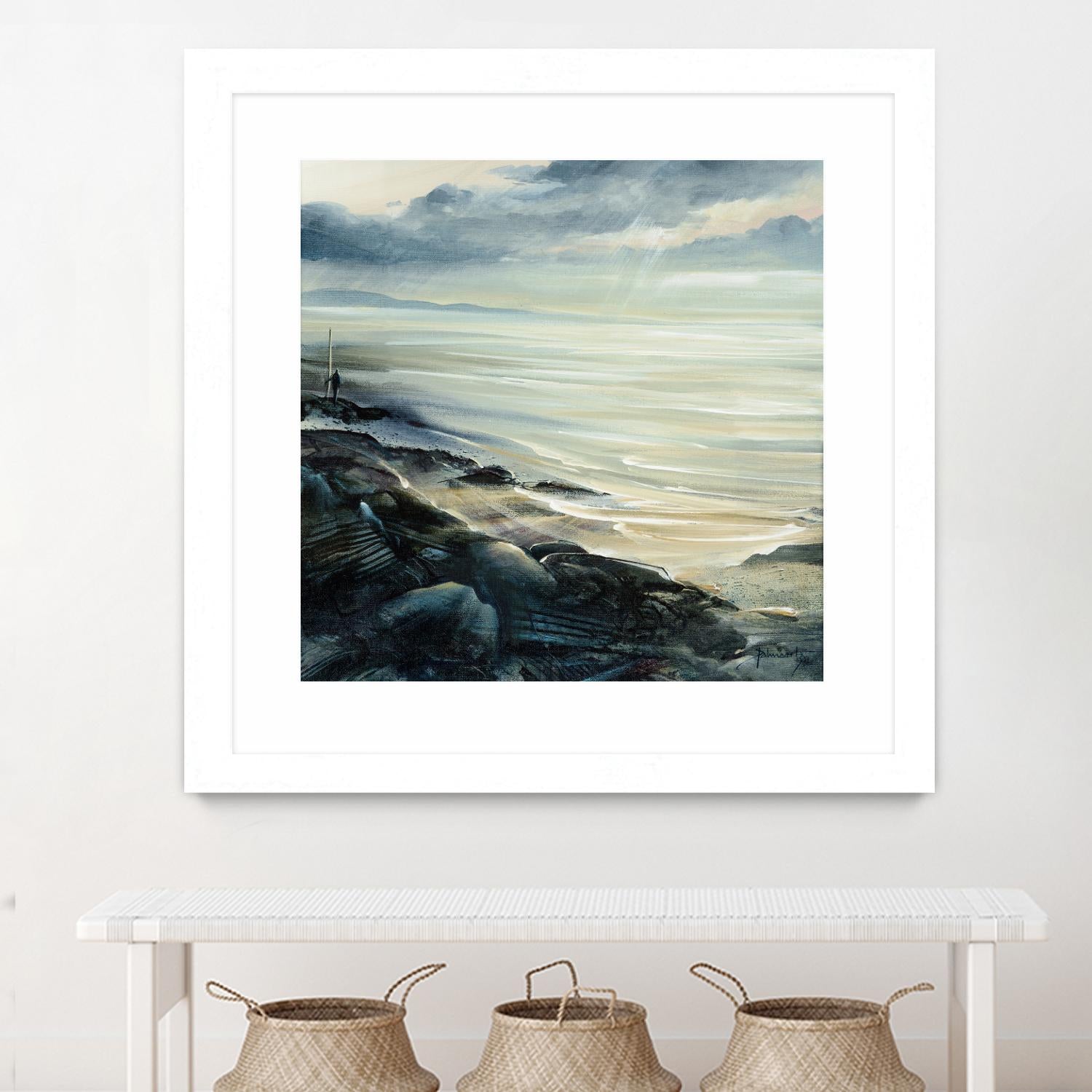 Reflexion by Roland Palmaerts on GIANT ART - grey sea scene