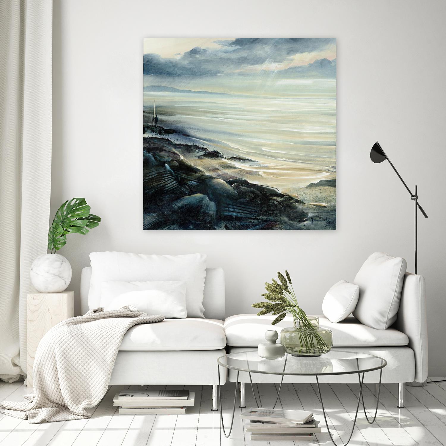 Reflexion by Roland Palmaerts on GIANT ART - blue sea scene québécois