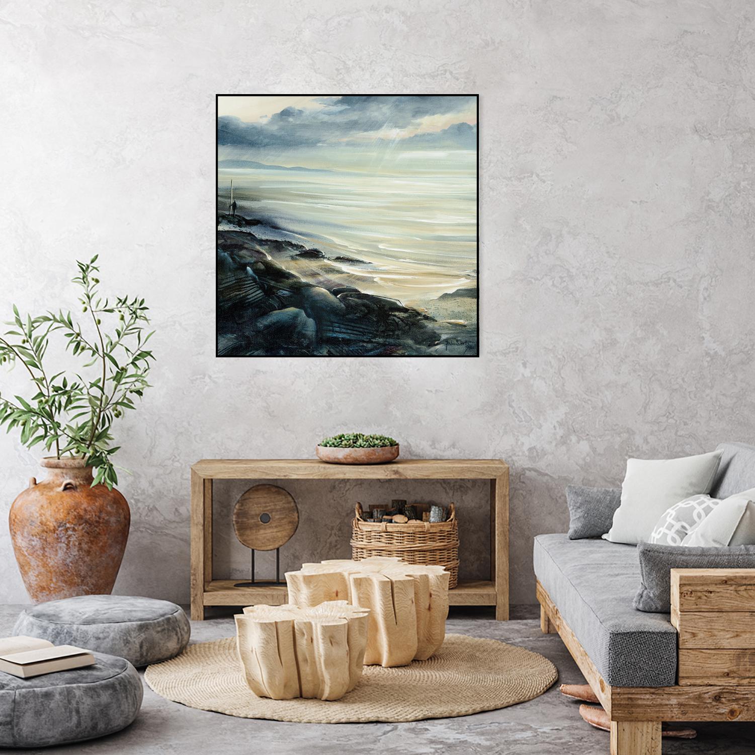 Reflexion by Roland Palmaerts on GIANT ART - grey sea scene