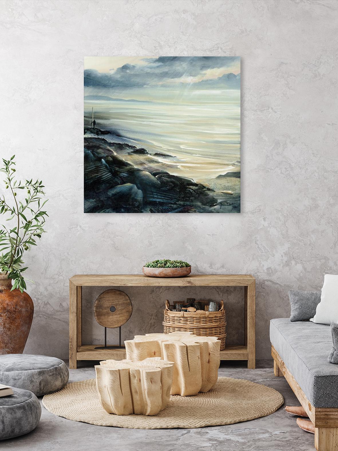 Reflexion by Roland Palmaerts on GIANT ART - blue sea scene québécois