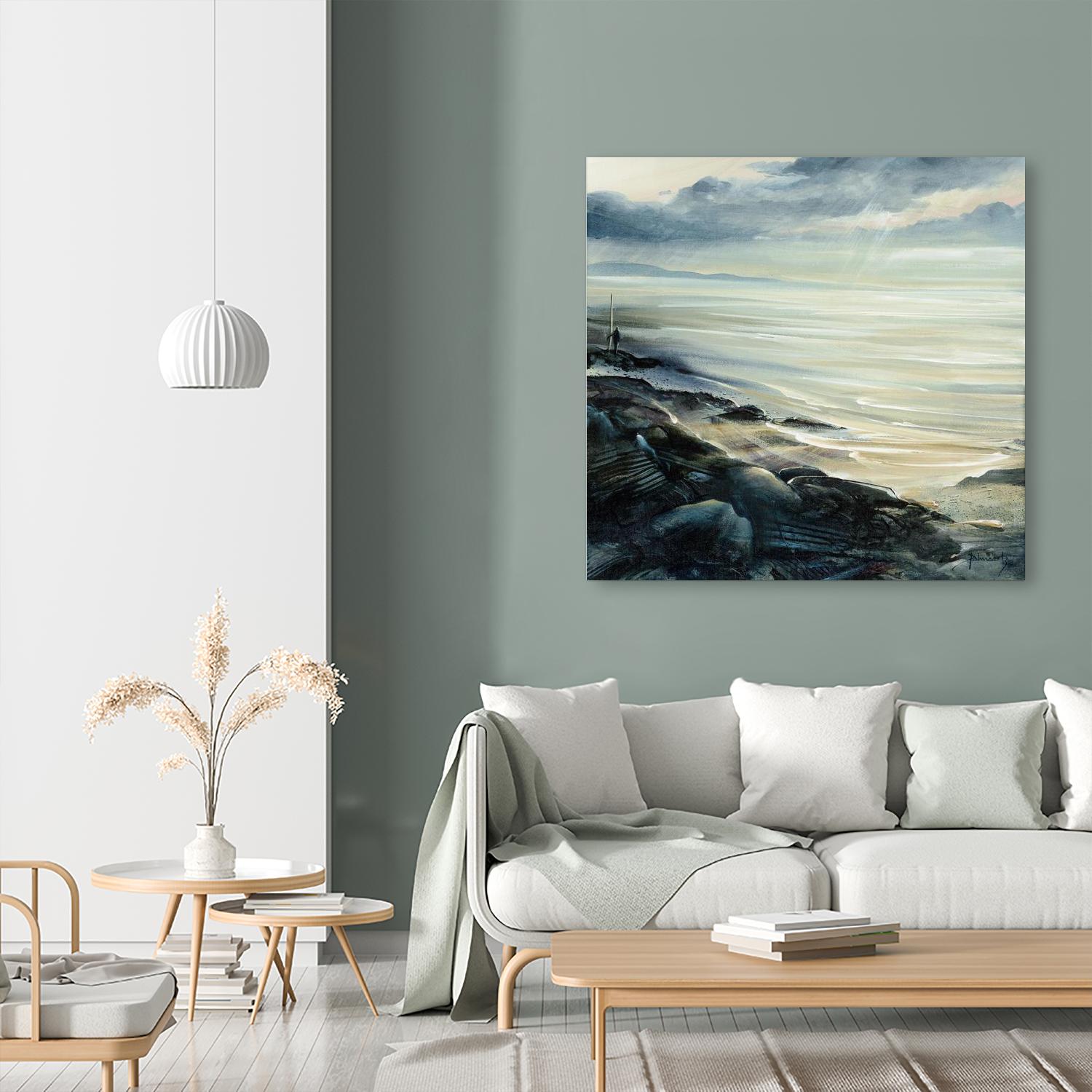 Reflexion by Roland Palmaerts on GIANT ART - blue sea scene québécois