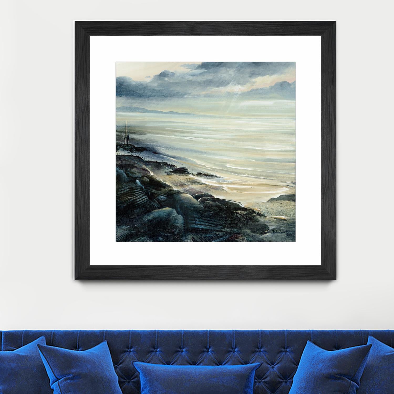 Reflexion by Roland Palmaerts on GIANT ART - grey sea scene