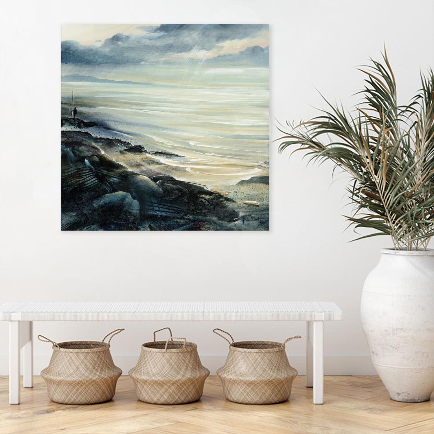 Reflexion by Roland Palmaerts on GIANT ART - blue sea scene québécois