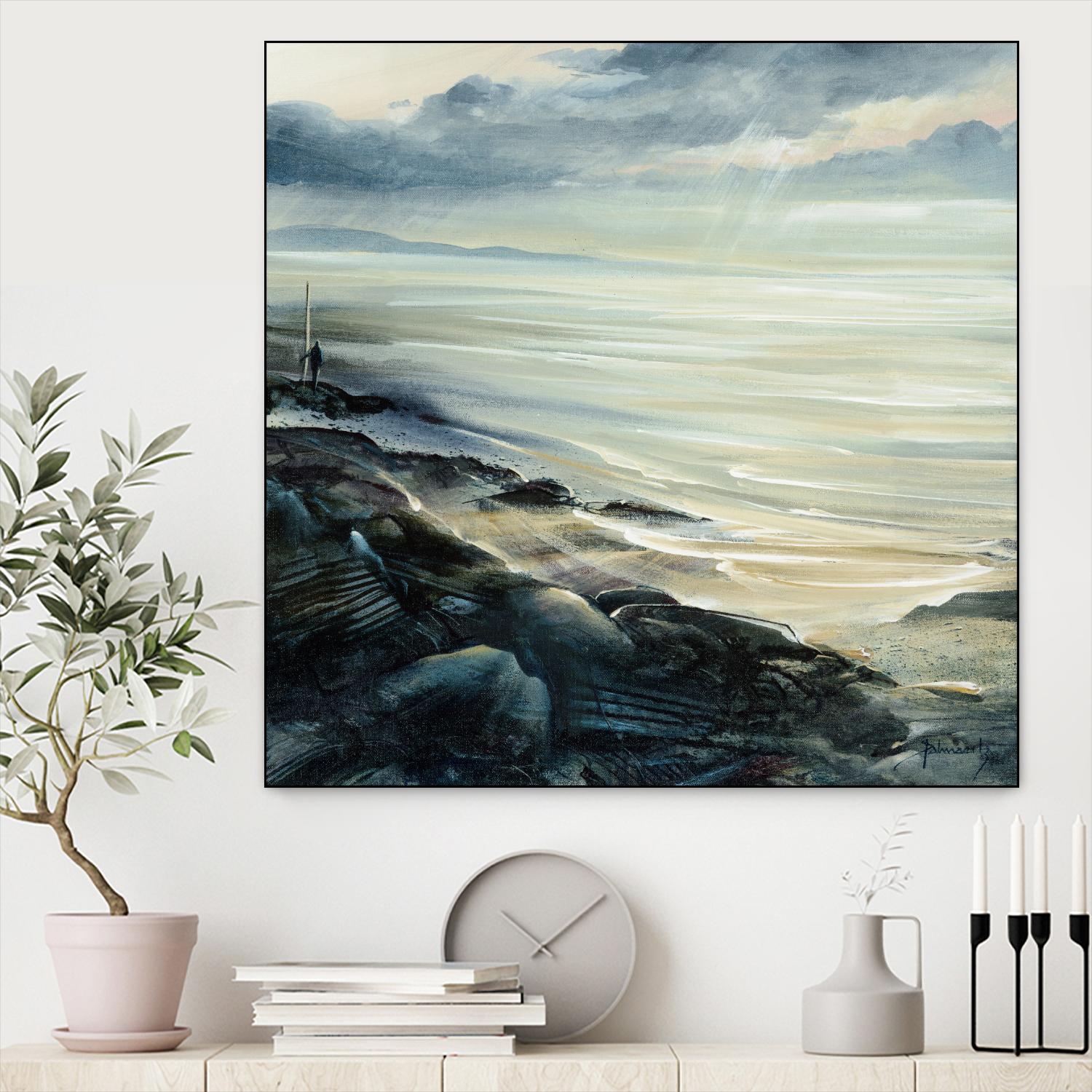 Reflexion by Roland Palmaerts on GIANT ART - grey sea scene